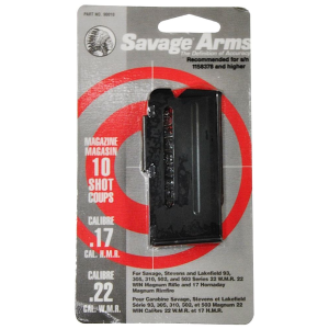 Savage 90010 93 Series 10rd 17 HMR/22 WMR Blued Steel, Magazine