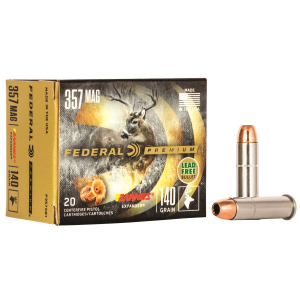 Federal P357XB1 Premium 357Mag 140gr Barnes Expander BRX 20 Per Box/10 Case Centerfire, Handgun Ammunition