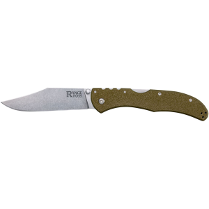 Cold Steel CS20KR7 Range Boss Fold Clip Point Plain 4034 SS Blade/5.25 OD Green Zy-Ex Handle, Knife