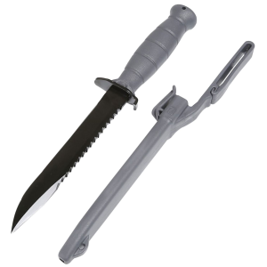 Glock KG039180 Field 7 in Fixed Clip Point Plain/Saw Black High Carbon Steel Blade/ Gray Textured Trimond Polymer Handle Clamshell Packaging, Knife
