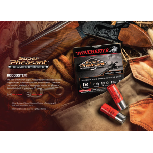 Winchester SPDG125 Super Pheasant Diamond Grade 12Gauge 2.75 in 1 3/8oz 5Shot 25 Per Box/10 Case, Shotgun Shells