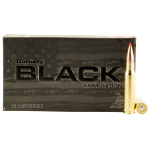 Hornady 80971 Black 308Win 168gr Hornady A Max 20 Per Box/10 Case Centerfire, Rifle Ammunition