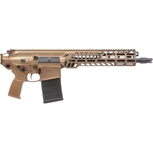 Sig Sauer PSPEAR76213B MCX Spear 7.62x51mm NATO 20+1 13 Chrome Moly Steel Barrel, SLX/SLH QD Flash Hider, Coyote Tan Finish, M-Lok Free-Float Handguard, No Brace, OEM Poly Grip, Ambi Controls, Adj Gas Block, Tactical Pistol