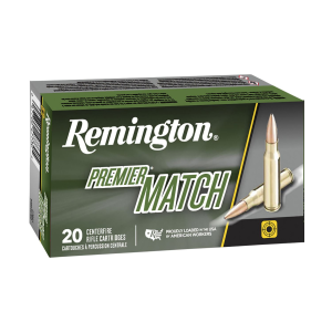 Remington Ammunition 20001 Premier Match 6mmCreedmoor 107gr Sierra MatchKing BTHP 20 Per Box/10 Case, Centerfire Rifle Ammo