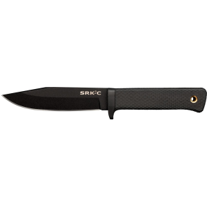 Cold Steel CS49LCKD SRK Compact 5 in Fixed Plain Black Tuff-Ex Finish SK-5 Steel Blade/Black Kray-Ex Handle Includes Sheath, Knife