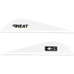 Bohning Heat Vane 2.5 in Solid White 36Pk 101036WH25