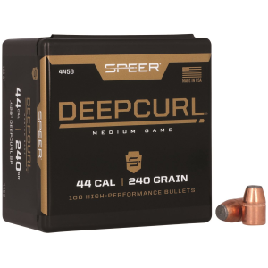 Speer 4456 DeepCurl 44Cal 240gr Soft Point 50 Per Box/5 Case, Reloating Bullets