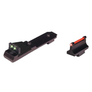 TruGlo TG114 Lever Action, Rifle Sights Black 0.500 in Red Front, Green Rear Adjustable for Henry, Rifles