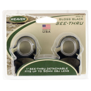 Weaver Mounts 49512 See-Thru Detachable Black Gloss 1 in Extended