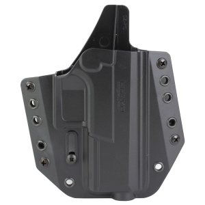 Bravo Concealment BCA BC10-1024, OWB Concealment Holster, 1.5 in Belt Loops, Fits CZ P-10C, Right Hand, Black