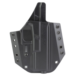 Bravo Concealment BCA BC10-1002, OWB Concealment Holster, 1.5 in Belt Loops, Fits Glock 17/31/32/47, Right Hand, Black