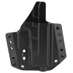 Bravo Concealment BCA BC10-1003, OWB Concealment Holster, 1.5 in Belt Loops, Fits Glock 26/27/33, Right Hand, Black