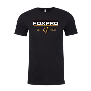 Foxpro E93BXL Est. 93 Black Cotton/Polyester Short Sleeve XL, Graphic Tee - Foxpro
