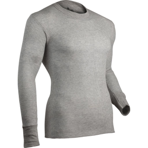 Indera Cotton Heavyweight Thermal Shirt Heather Gray Medium 839LS-HG-MD