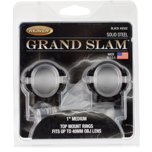 Weaver Mounts 49302 Grand Slam Black 1 in Medium