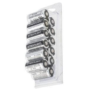 Streamlight 85177 CR123A Lithium Batteries Silver/Black 3 Volts (12) Single Pack