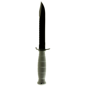 Glock KB17281 Field 7 in Fixed Clip Point Plain/Saw Black High Carbon Steel Blade/ Black Textured Trimond Polymer Handle, Knife