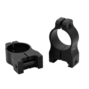 Warne V402M Scope Rings Vapor Matte Black 1 in High 0 MOA