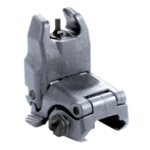 Magpul MAG247GRY MBUS Sight Front Stealth Gray Polymer, Spring-Loaded Flip Up for AR15/ M16