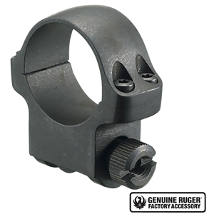 Ruger 90278 4BHM Scope Ring Matte Black 1 in Medium
