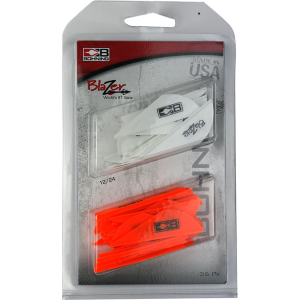 Bohning Blazer Vane Combo White/Neon Orange 36 pk 101050WH/NO
