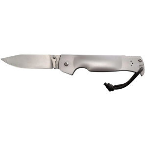 Cold Steel CS95FB Bushman Pocket 4.50 in Folding Clip Point Plain Stone Washed 4116 Stainless Steel Blade/Stone Washed 420 Stainless Steel Handle Includes Pocket Clip, Knife