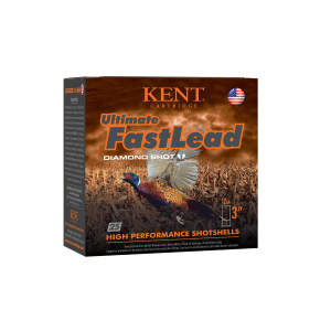 Kent Cartridge K123UFL505 Ultimate Fast Lead 12 Gauge 3 in 1 3/4 oz 5 Shot 25 Per Box/ 10 Case, Shotgun Shells