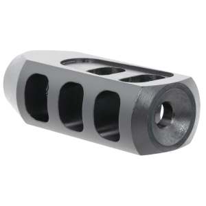 TacFire Tanker Muzzle Brake Black Oxide Steel with 1/2 in-28 tpi Threads 2.76 in OAL 1.37 in Diameter for 5.56x45mm NATO