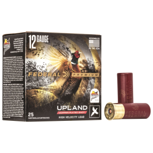 Federal PF15475 Premium Wing-Shok Pheasant Forever High Velocity 12Gauge 2.75 in 1 1/4oz 7.5Shot 25 Per Box/10 Case, Shotgun Shells