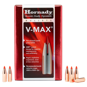 Hornady 22415 V-Max 6mm .243 65 gr V Max 100 Per Box/ 40 Case, Reloating Bullets