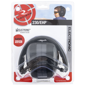 Radians 230EHP 230-EHP Slim Electronic Muff 23 dB Over the Head Black Adult 1 Pair