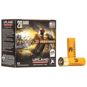 Federal PF20475 Premium Wing-Shok Pheasant Forever High Velocity 20Gauge 2.75 in 1oz 7.5Shot 25 Per Box/10 Case, Shotgun Shells