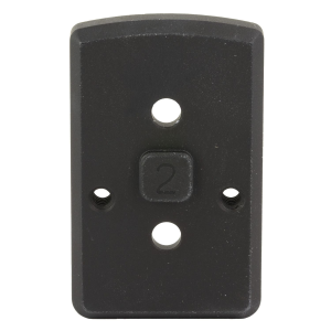 Arisaka Defense Optic Plate, Anodized Finish, Black, Fits Arisaka Offset Optic Mount, For Trijicon RMR, SRO, Holosun 407C, 507C, 508T, Swampfox Kingslayer, Liberty, Justice OOM-P2