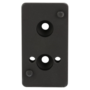 Arisaka Defense Optic Plate, Tall Height, Anodized Finish, Black, Fits Arisaka Offset Optic Mount, For Leupold Delta Point Pro, JPoint, Shield RMS, RMSc, Swampfox Sentinel, SIG Romeo Zero, Crimson Trace CT RAD Micro/Micro Pro, Eotech EFLX OOM-P10