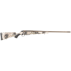 Tikka JRTXVW370 T3x Lite Full Size 7mm Rem 3+1 24.30 in Midnight Bronze Cerakote Fluted Threaded Barrel, Steel Receiver, Veil Wideland Fixed Synthetic Stock, Black Interchangeable Backstrap Grip, Rifle
