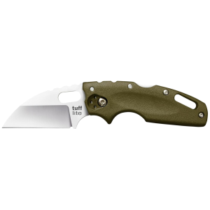 Cold Steel CS20LTG Tuff Lite 2.50 in Folding Clip Point Plain AUS-8A SS Blade/OD Green Griv-Ex Handle Includes Pocket Clip, Knife