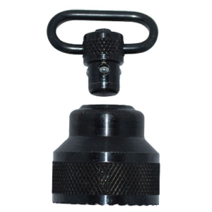 GrovTec US Inc GTSW296 Mag Cap, Shotgun 1 in Push Button Black Oxide Remington 870 Express 12 Gauge Steel Swivels