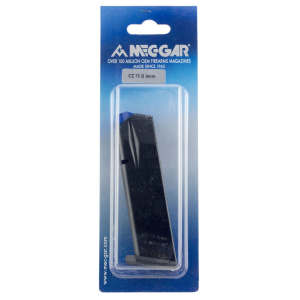 Mec-Gar MGCZ7517AFC Standard Blued w/ Anti-Friction Coating Detachable 17rd 9mm Luger for CZ 75B/Shadow 2/75 SP-01/Shadow 85B, Magazine