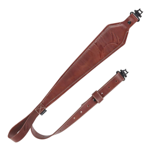 Heritage Cases 8510 Deer Deboss Brown Leather 28-35 OAL Rifle