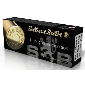 Sellier & Bellot SB460B 460S&WMag 255gr Jacketed Hollow Point 20 Per Box/12 Case Centerfire, Handgun Ammunition