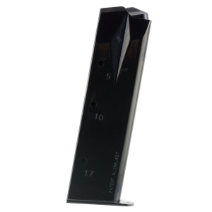 Mec-Gar MGRP8517B Standard Blued Detachable 17rd 9mm Luger for Ruger P95/P85/P89/P93/P94, Magazine