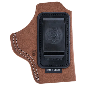 Bianchi 10382 6C IWB Size 02 Tan Leather Belt Clip Fits 3 in Barrels/Ruger/Colt/Charter Arms Right Hand, Holster