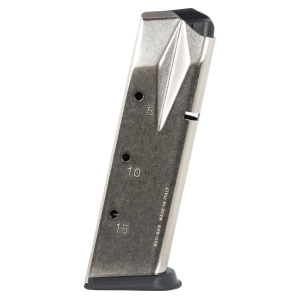 Mec-Gar MGP22815N Standard 15rd Extended 9mm Luger Fits Sig P228 Nickel Carbon Steel, Magazine