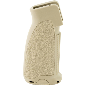 BCM GFGMOD0FDE BCMGunfighter Grip Mod 0 Made of FDE Polymer With Storage Compartment for AR-Platform