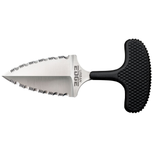 Cold Steel CS43XLSS Urban Edge 2.50 in Fixed Serrated Stone Washed Japanese AUS-8A SS Blade/Black Textured Kray-Ex Handle, Knife