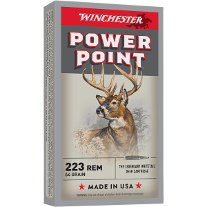 Winchester X223R2 Power-Point 223Rem 64gr 20 Per Box/10 Case Centerfire, Rifle Ammunition