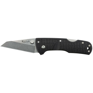 Cold Steel CS20KPL Kiridashi 2.50 in Folding Sheepsfoot Plain 4116 Stainless Steel Blade/Black Griv-Ex Handle Includes Pocket Clip, Knife