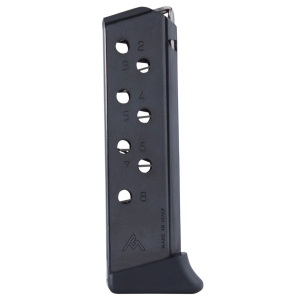 Mec-Gar MGWPP32FRB Standard 8rd Detachable w/Finger Rest 32 ACP Fits Walther PP Blued Carbon Steel, Magazine