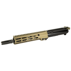 Geissele autos URG-1, Near Clone, Complete Upper Receiver, 556NATO, 10.3 in Barrel, 1:7 Twist, Pinned and Welded Surefire 4 Prong Flash Hider, Desert Dirt Color 9.3 in SMR MK16 M-LOK Free Float Handgu