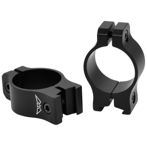 Warne V420M Rimfire Rings Vapor Matte Black Aluminum 1 Tube Low Vertical Split 3/8 Dovetail 0 MOA, Scope Rings